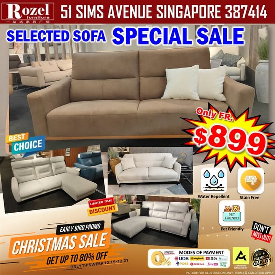 Rozel-Furnishing-Sims-Avenue-Early-Bird-Christmas-Sale-1 15-21 December 2025: Rozel Furnishing Sims Avenue: Early Bird Christmas Sale Promotion with Free Gifts, Lucky Draw & Flexible Payment Options