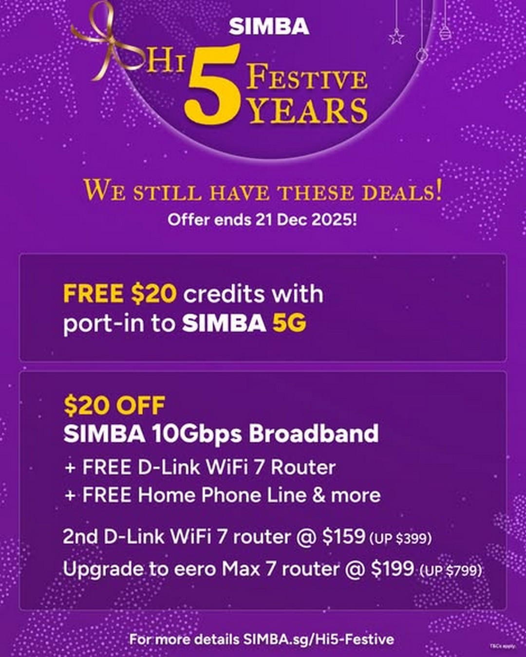 SIMBA-Telecom-Festive-Exclusive-Offers Now till 21 December 2025: SIMBA Telecom: Festive Exclusive Offers: Promotion at 8 Service Centres