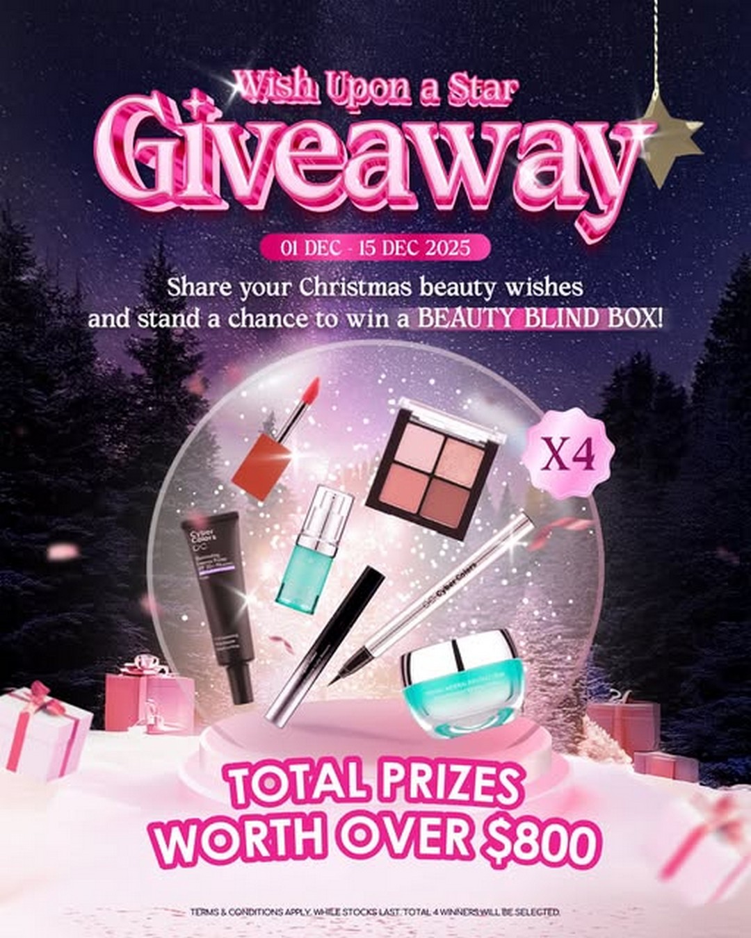 Sa-Sa-Singapore-Wish-Upon-a-Star-Giveaway 1-15 December 2025: Sa Sa Singapore: Wish Upon a Star Giveaway: Spread Christmas Magic with a Mystery Beauty Box