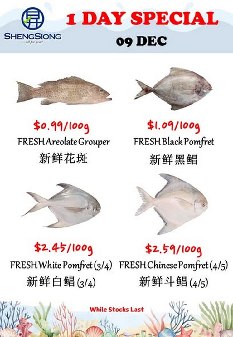 Sheng-Siong-Supermarket-Fresh-Seafood-Specials-Promotion-2-5 9 December 2025: Sheng Siong Supermarket: Fresh Seafood Specials Promotion: Catch of the Day Deals