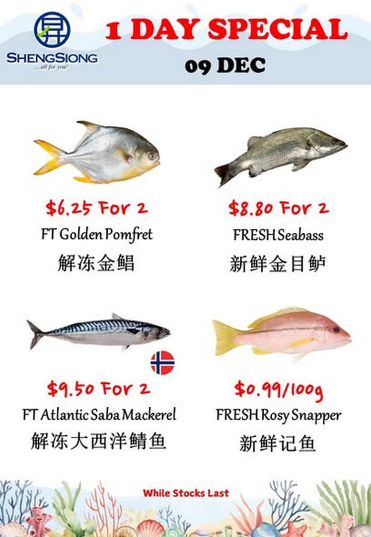 Sheng-Siong-Supermarket-Fresh-Seafood-Specials-Promotion-3-5 9 December 2025: Sheng Siong Supermarket: Fresh Seafood Specials Promotion: Catch of the Day Deals