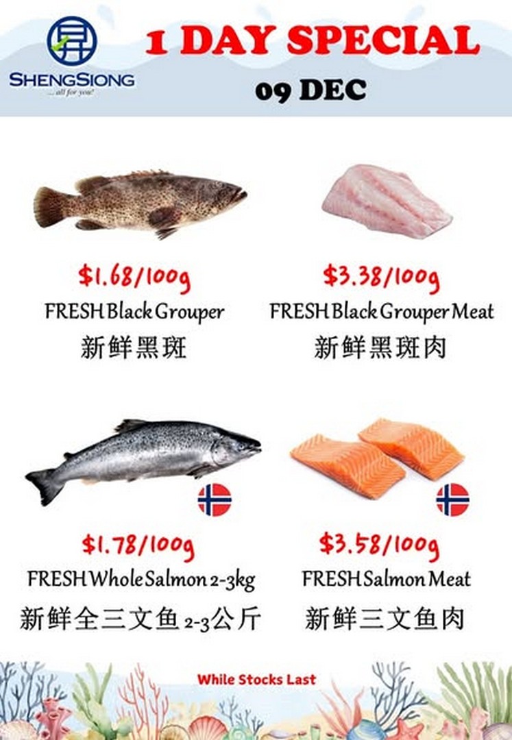 Sheng-Siong-Supermarket-Fresh-Seafood-Specials-Promotion-9 9 December 2025: Sheng Siong Supermarket: Fresh Seafood Specials Promotion: Catch of the Day Deals
