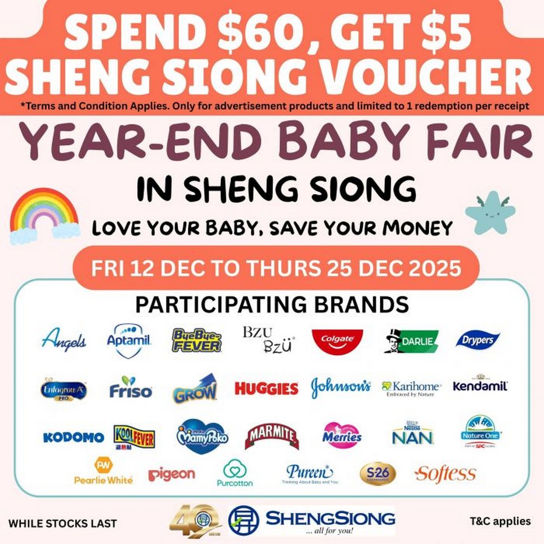 Sheng-Siong-Year-End-Baby-Fair-Baby-Essentials-Promotion 12–25 December 2025: Sheng Siong Year-End Baby Fair: Baby Essentials Promotion with Voucher Reward