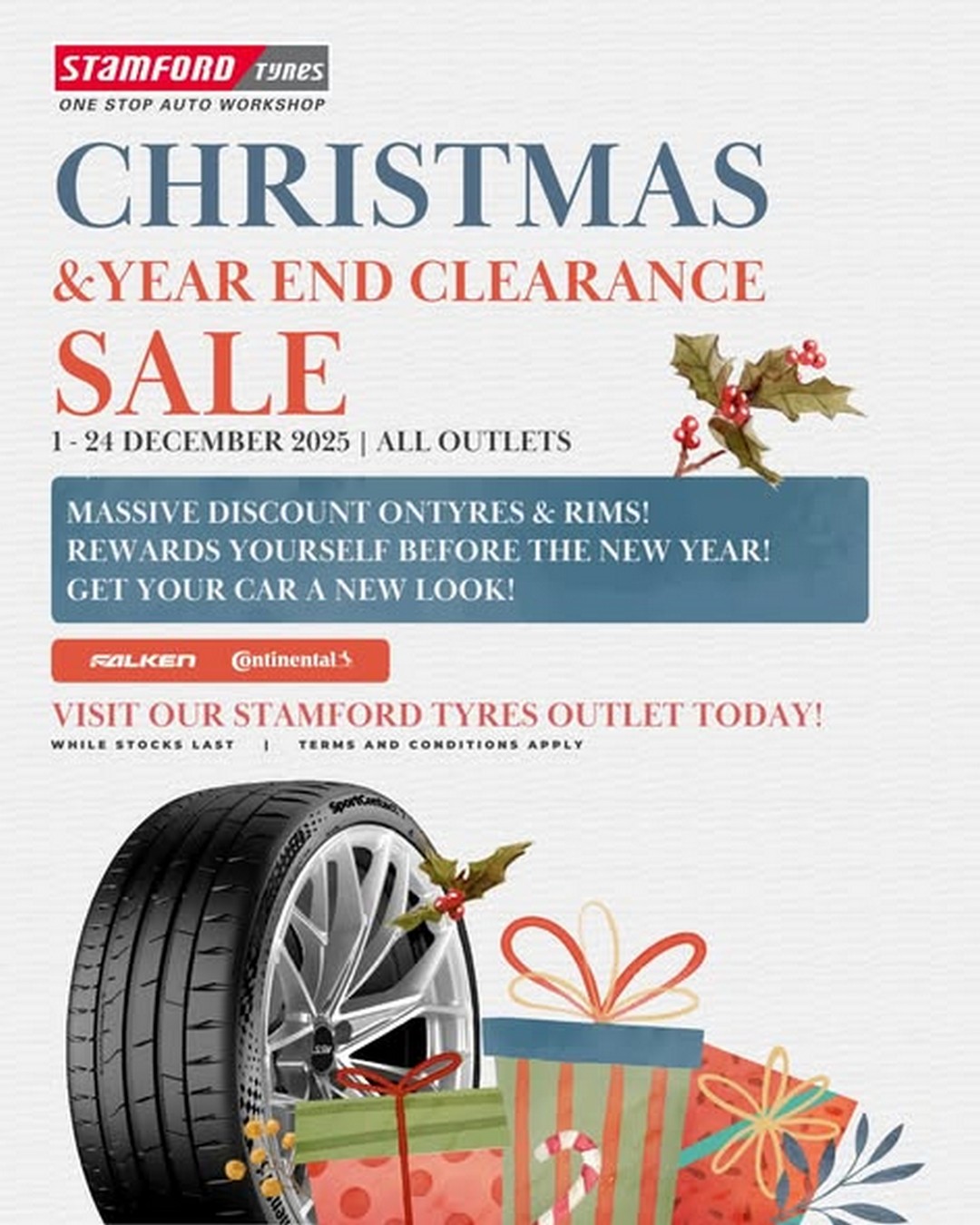Stamford-Tyres-Singapore-Christmas-Year-End-Clearance-Sale-1 1–24 December 2025: Stamford Tyres Singapore: Christmas & Year-End Clearance Sale for Tyres and Rims