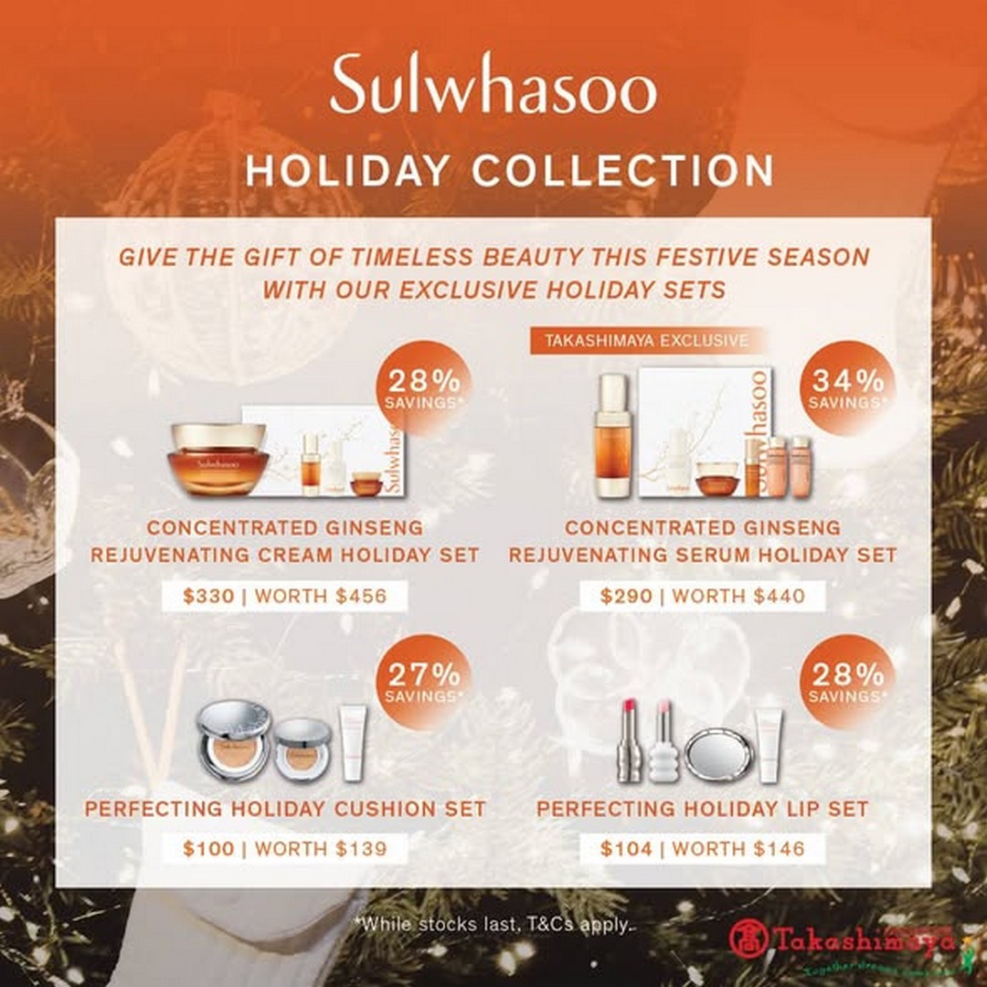 Takashimaya-Department-Store-Sulwhasoo-10-Card-Day-Promotion-2 11-12 December 2025: Takashimaya Department Store: Sulwhasoo 10% Card Day Promotion with Complimentary Engraving