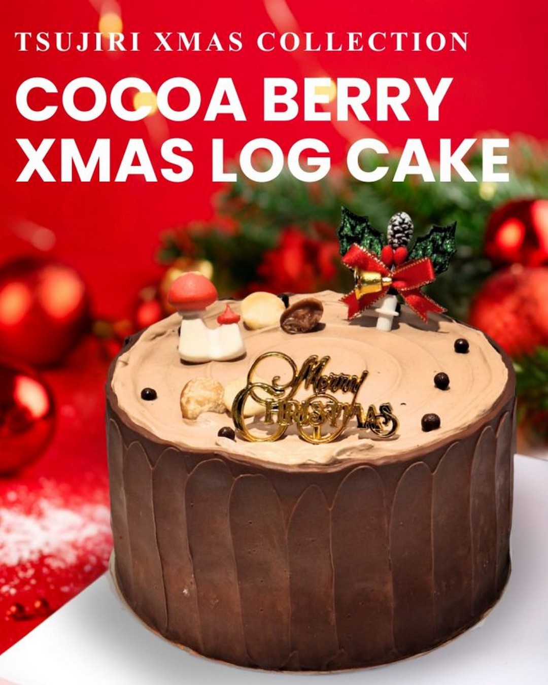 Tsujiri-Singapore-Cocoa-Berry-Xmas-Log-Cake-Promotion 17 December 2025 Onwards: Tsujiri Singapore: Cocoa Berry Xmas Log Cake Promotion – Festive Dessert for Christmas Celebrations