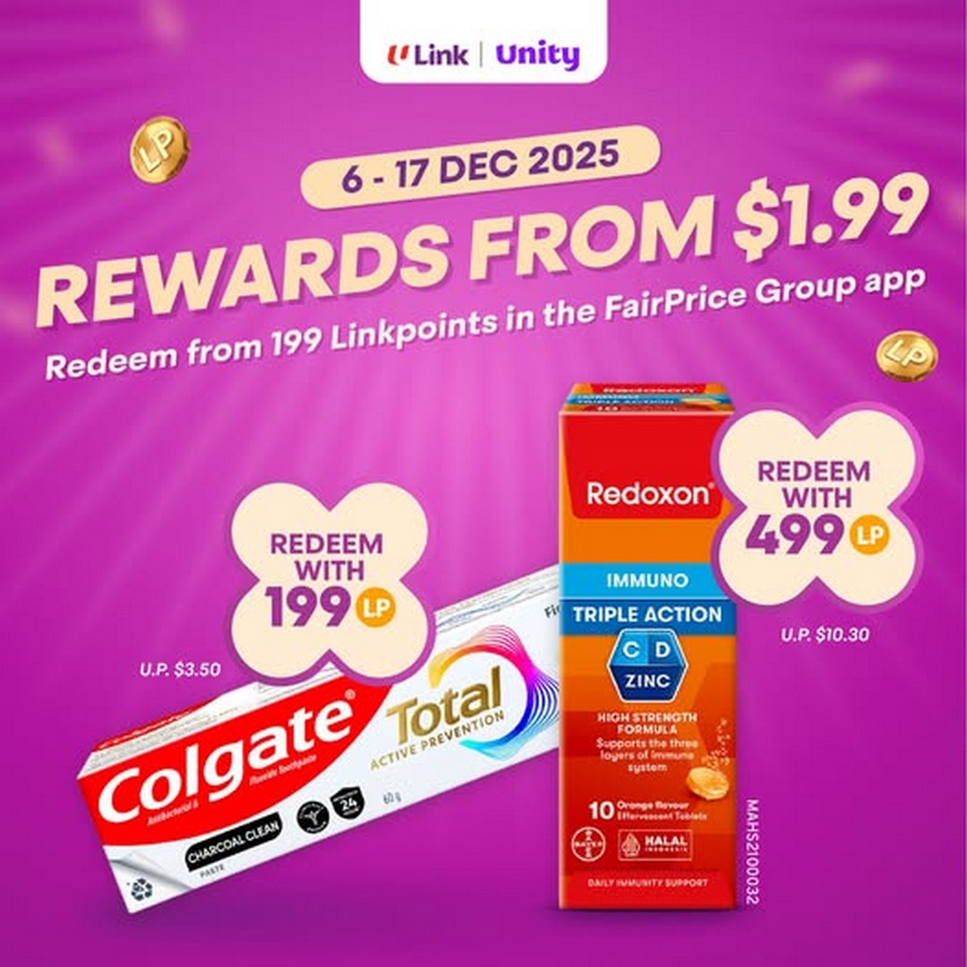 Unity-Pharmacy-Rewards-Promotion-Limited-Time-Linkpoints 6–17 December 2025: Unity Pharmacy Rewards Promotion, Limited-Time Linkpoints Redemption Deals