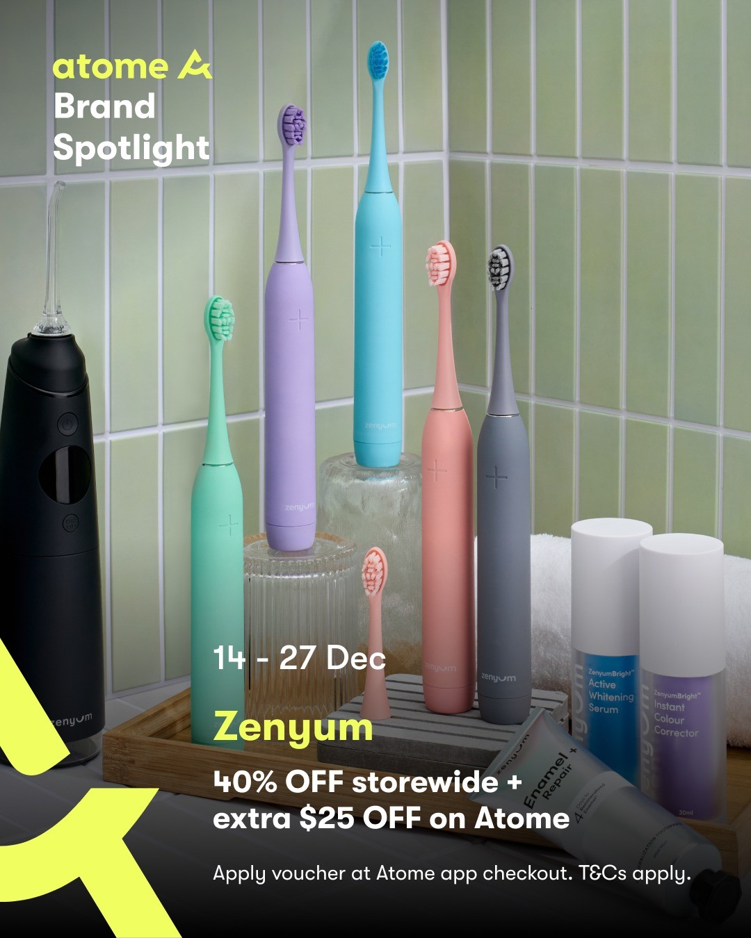 Zenyum-Christmas-Sale 14–27 December 2025: Zenyum Christmas Sale: Enjoy 40% OFF Storewide with Extra $25 Atome Savings – Online Promotion