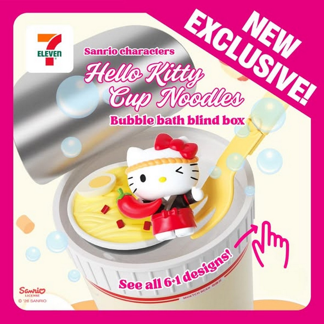 7-Eleven-Singapore-Hello-Kitty-Cup-Ramen-Blind-Box-Promotion 21 January 2026 onwards: 7-Eleven Singapore: Hello Kitty Cup Ramen Blind Box Promotion – Limited Edition Collectible Ramen Experience at $14.90 Each