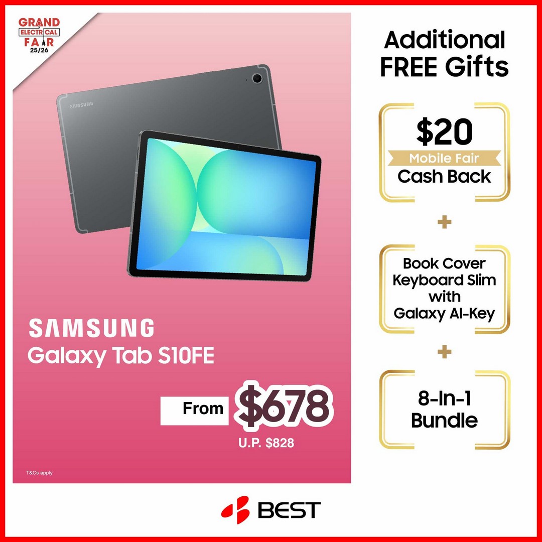 BEST-Denki-Singapore-Samsung-Mobile-Fair-4 23-31 January 2026: BEST Denki Singapore: Samsung Mobile Fair – Sale with Cashback and Free Gifts