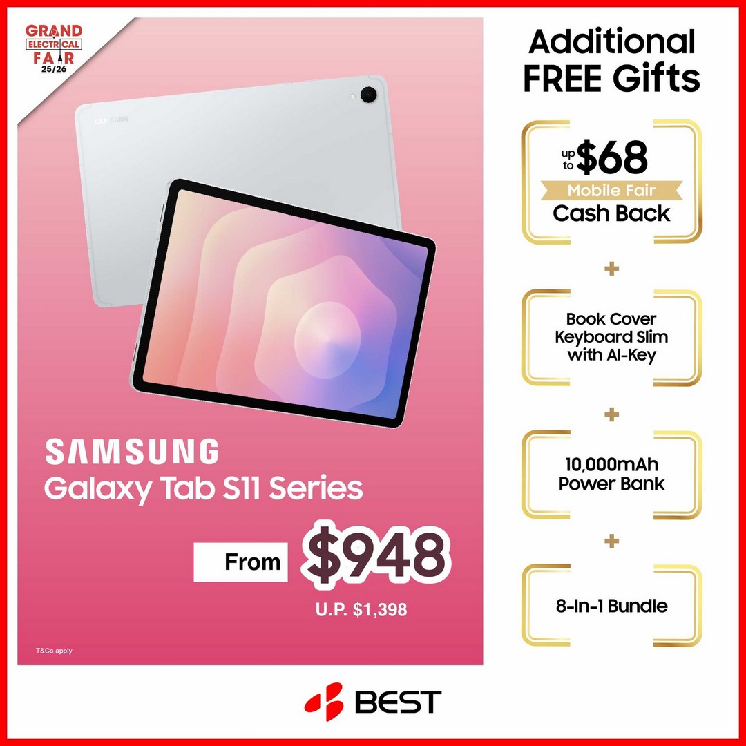 BEST-Denki-Singapore-Samsung-Mobile-Fair-5 23-31 January 2026: BEST Denki Singapore: Samsung Mobile Fair – Sale with Cashback and Free Gifts