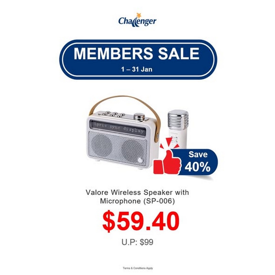 Challenger-Singapore-Valore-Member-Deals-1 1–31 January 2026: Challenger Singapore Valore Member Deals – Audio and Wellness Promotion with Big Savings on Everyday Essentials