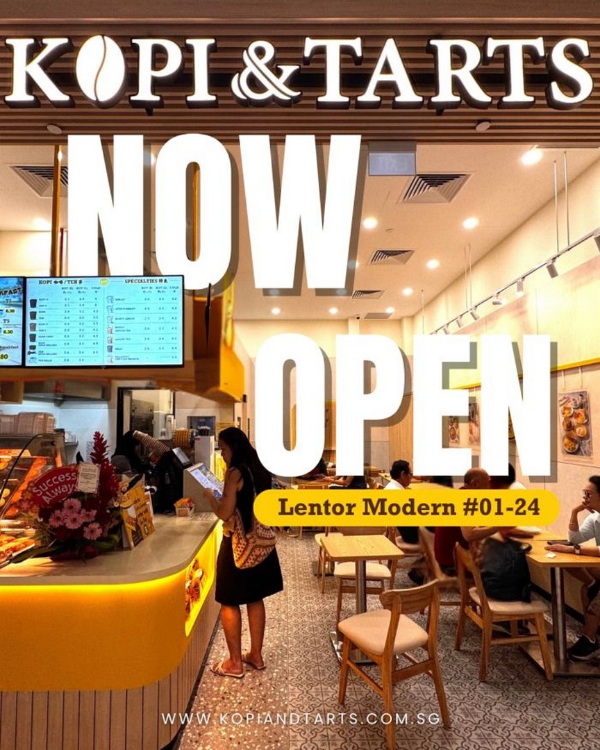 Kopi-Tarts-Lentor-Modern-Grand-Opening-1-Drink-Top-Up-Promotion 26 January-14 February 2026: Kopi & Tarts Lentor Modern: Grand Opening $1 Drink Top-Up Promotion