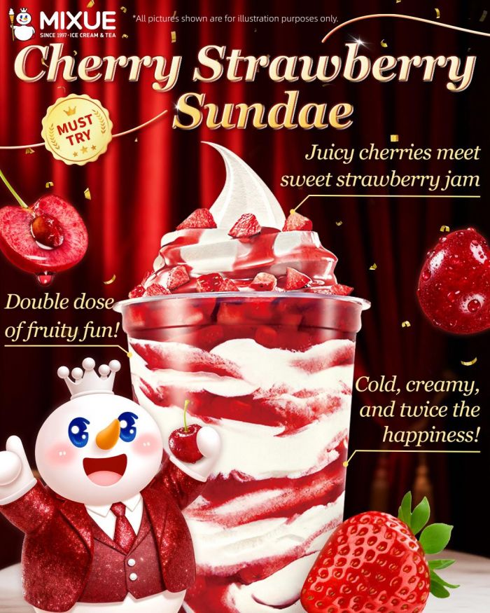 Mixue-Singapore-Cherry-Strawberry-Sundae-Launch-Promotion 13–19 January 2026: Mixue Singapore: Cherry Strawberry Sundae Launch Promotion
