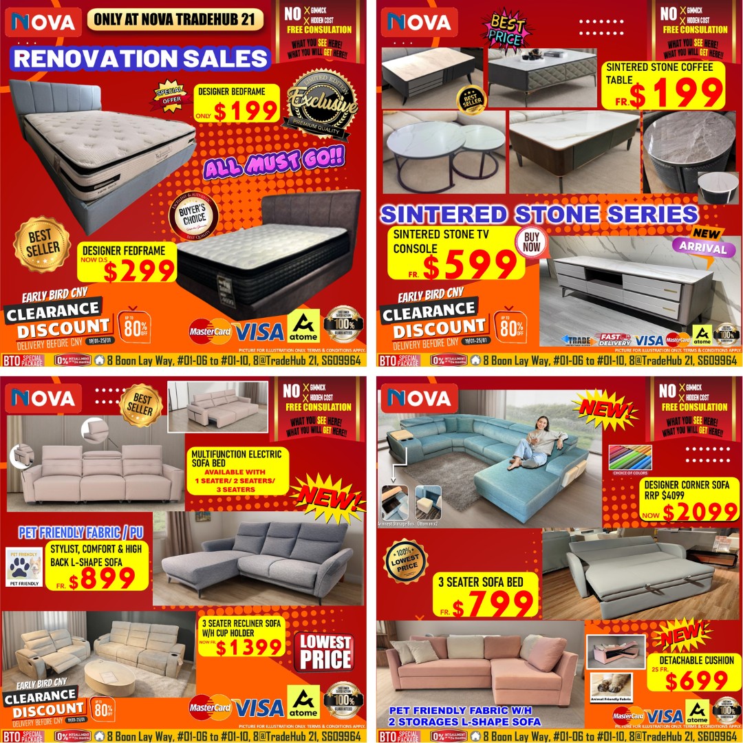 Nova-Furnishing-Big-Savings-Pre-CNY-Furniture-Sale-2 Now till 25 January 2026: Nova Furnishing: Big Savings Pre-CNY Furniture Sale with Up to 60% OFF and 0% Instalment Plans