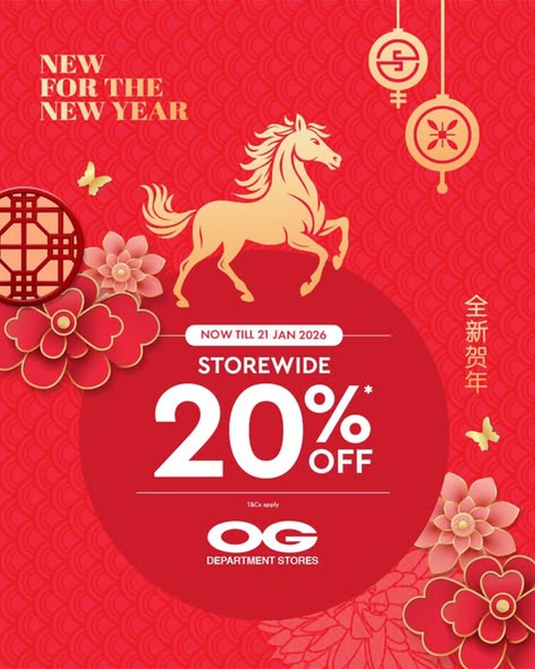 OG-Singapore-Year-of-the-Horse-Picks-Storewide-Promotion Now till 21 January 2026: OG Singapore Year of the Horse Picks Storewide Promotion at OG Albert & OG People’s Park – Enjoy 20% OFF Regular-Priced Items, Online and In-Store