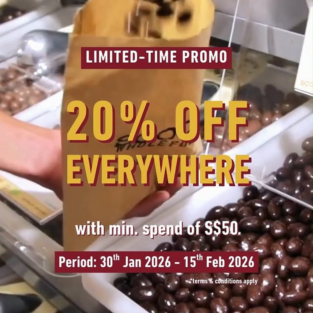 Scoop-Wholefoods-Singapore-Pantry-Essentials-Promotion 30 January-15 February 2026: Scoop Wholefoods Singapore: Pantry Essentials Promotion: 20% Off with Min. Spend $50