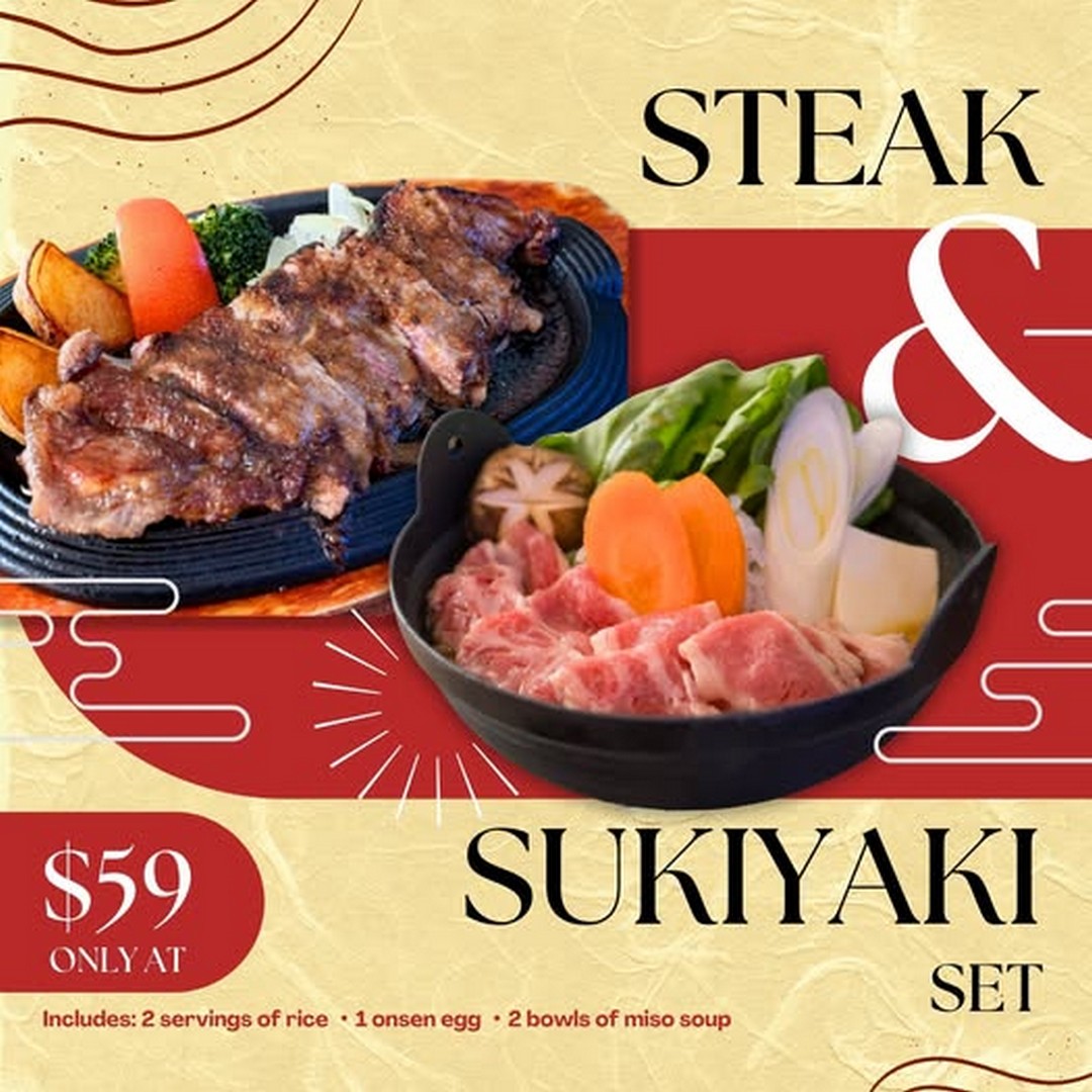 Tachibana-Sukiyaki-Steak-Set-Dining-Promotion 12 January 2026 onwards – Tachibana: Sukiyaki & Steak Set Dining Promotion at 100 AM Mall, Tanjong Pagar