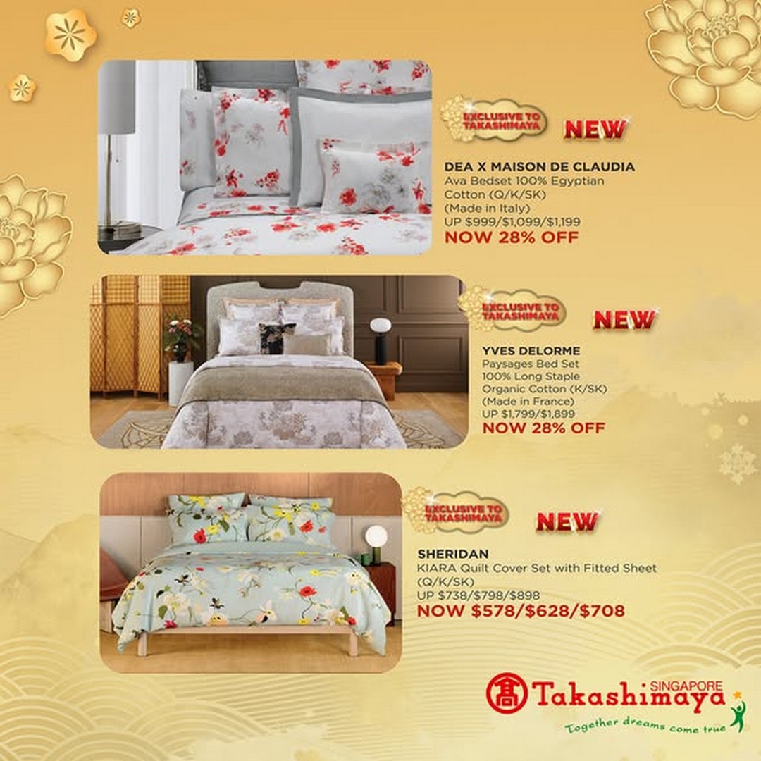 Takashimaya-Department-Store-Refresh-Your-Home-with-Luxurious-1 22-25 January 2026: Takashimaya Department Store: Refresh Your Home with Luxurious Bedding and Interior Must-Haves – Card Day Promotion
