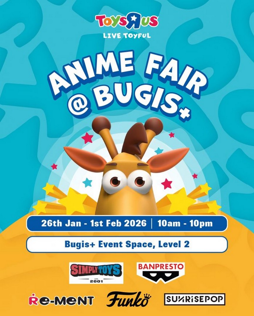 Toys-R-Us-Anime-Fair-@-Bugis 26 January–1 February 2026: Toys"R"Us Anime Fair @ Bugis+: 20% OFF Banpresto & Free Gifts Promotion