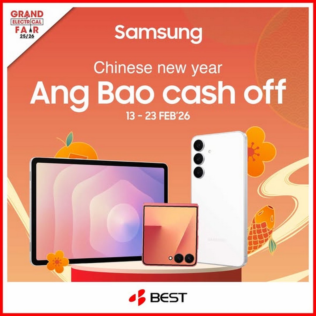 BEST-Denki-Singapore-Up-to-88-Angbao-Cash-Off-on-Samsung 13–23 February 2026: BEST Denki Singapore Up to $88 Angbao Cash Off on Samsung Mobile & Tablet Promotion at Selected Retail Outlets