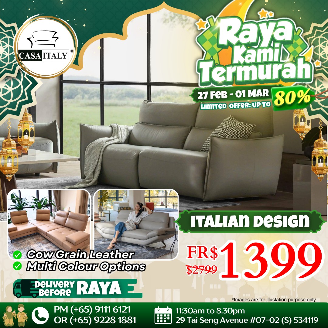 Casa-Italy-Raya-Furniture-Sale-Up-to-80-Off-2 27 February–1 March 2026: Casa Italy: Raya Furniture Sale Up to 80% Off – Must-Grab Deals for Home Refresh