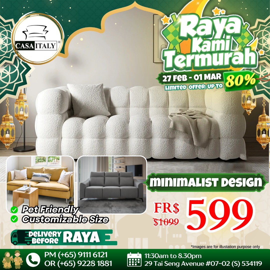 Casa-Italy-Raya-Furniture-Sale-Up-to-80-Off-3 27 February–1 March 2026: Casa Italy: Raya Furniture Sale Up to 80% Off – Must-Grab Deals for Home Refresh