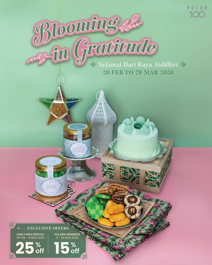 Polar-Puffs-Cakes-Hari-Raya-Blooming-in-Gratitude-Promotion 20 February-8 March 2026: Polar Puffs & Cakes: Hari Raya Blooming in Gratitude Promotion – Sweet Treats for Festive Celebrations