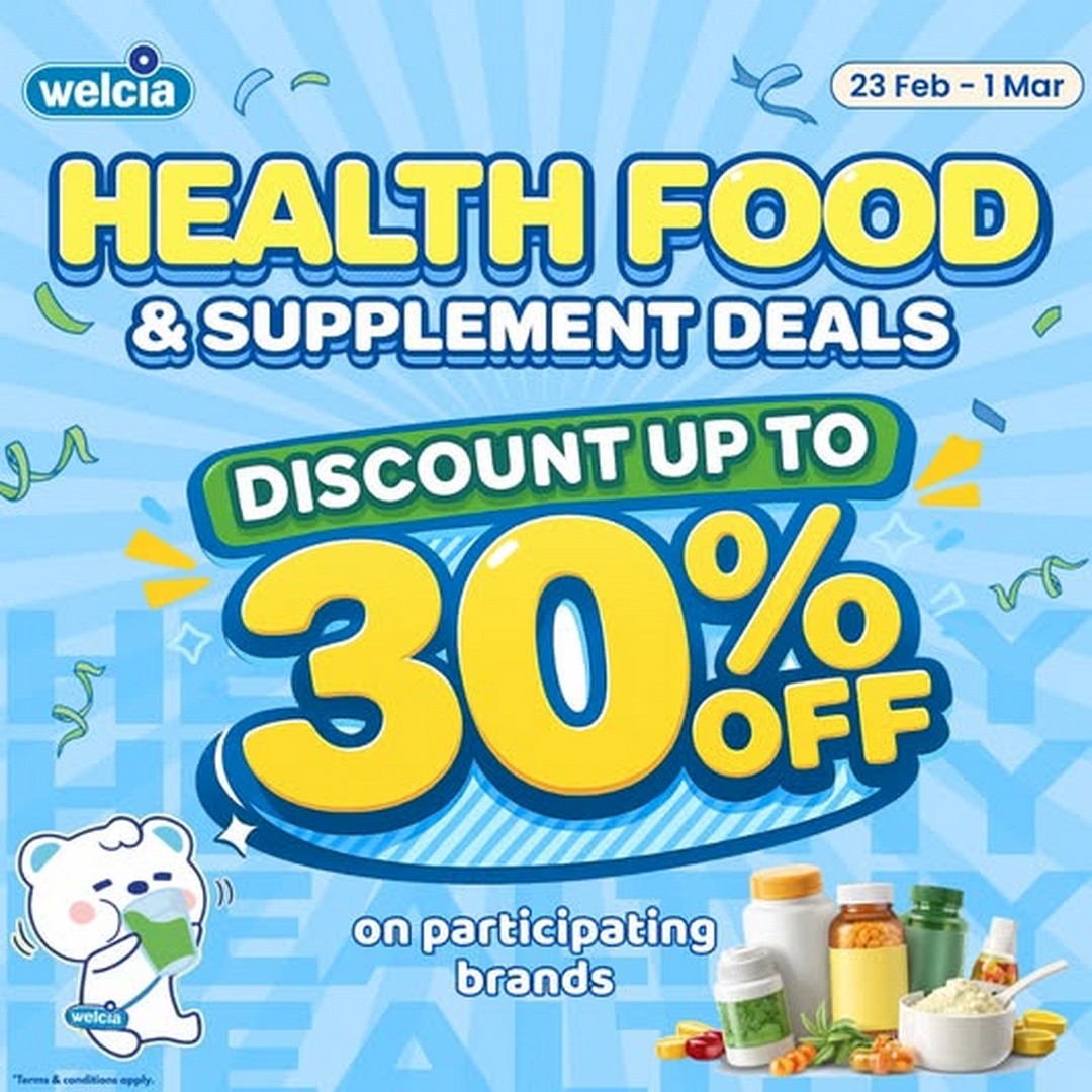 Welcia-Singapore-Health-Wellness-Essentials-Promotion 23 February–1 March 2026: Welcia Singapore: Health & Wellness Essentials Promotion: Up to 30% OFF on Supplements and Vitamins