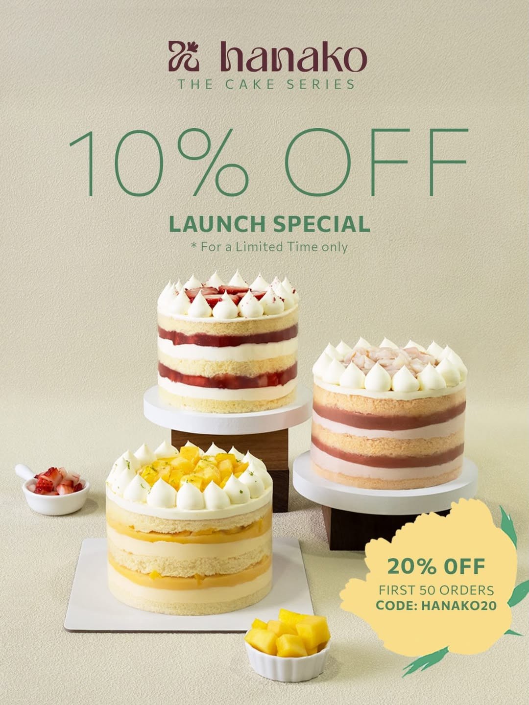 BB-Atelier-Hanako-Cake-Series-Launch-Promotion 27 March 2026 onwards: BB Atelier: Hanako Cake Series Launch Promotion: 10% OFF Delightful Victorian Naked Cakes