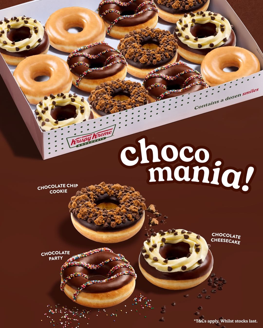 Krispy-Kreme-Singapore-Try-All-New-Chocomania-Collection 26 March 2026 onwards: Krispy Kreme Singapore: Try All-New Chocomania Collection: Promotion for Chocolate Lovers