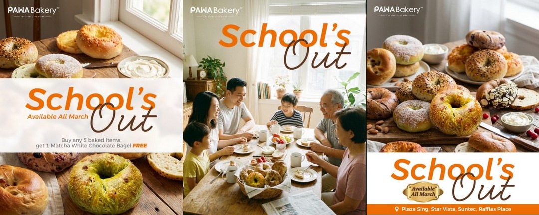 PAWA-Bakery-FREE-Matcha-White-Chocolate-Bagel 13-31 March 2026: PAWA Bakery: FREE Matcha White Chocolate Bagel with Family Bundle Promotion