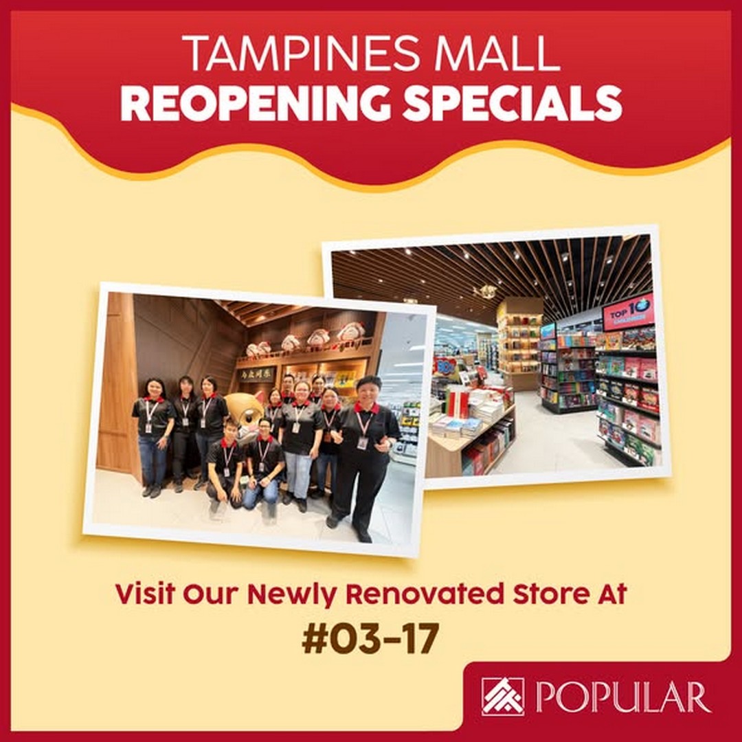 POPULAR-Tampines-Mall-Reopening-with-Fresh-Look-Up-to-50-OFF 6-15 March 2026: POPULAR Tampines Mall: Reopening with Fresh Look & Up to 50% OFF Storewide Sale