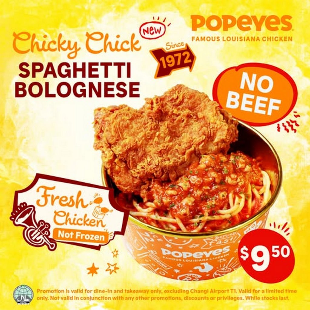 25 March 2026 onwards: Popeyes Singapore Chicky Chick Spaghetti ...