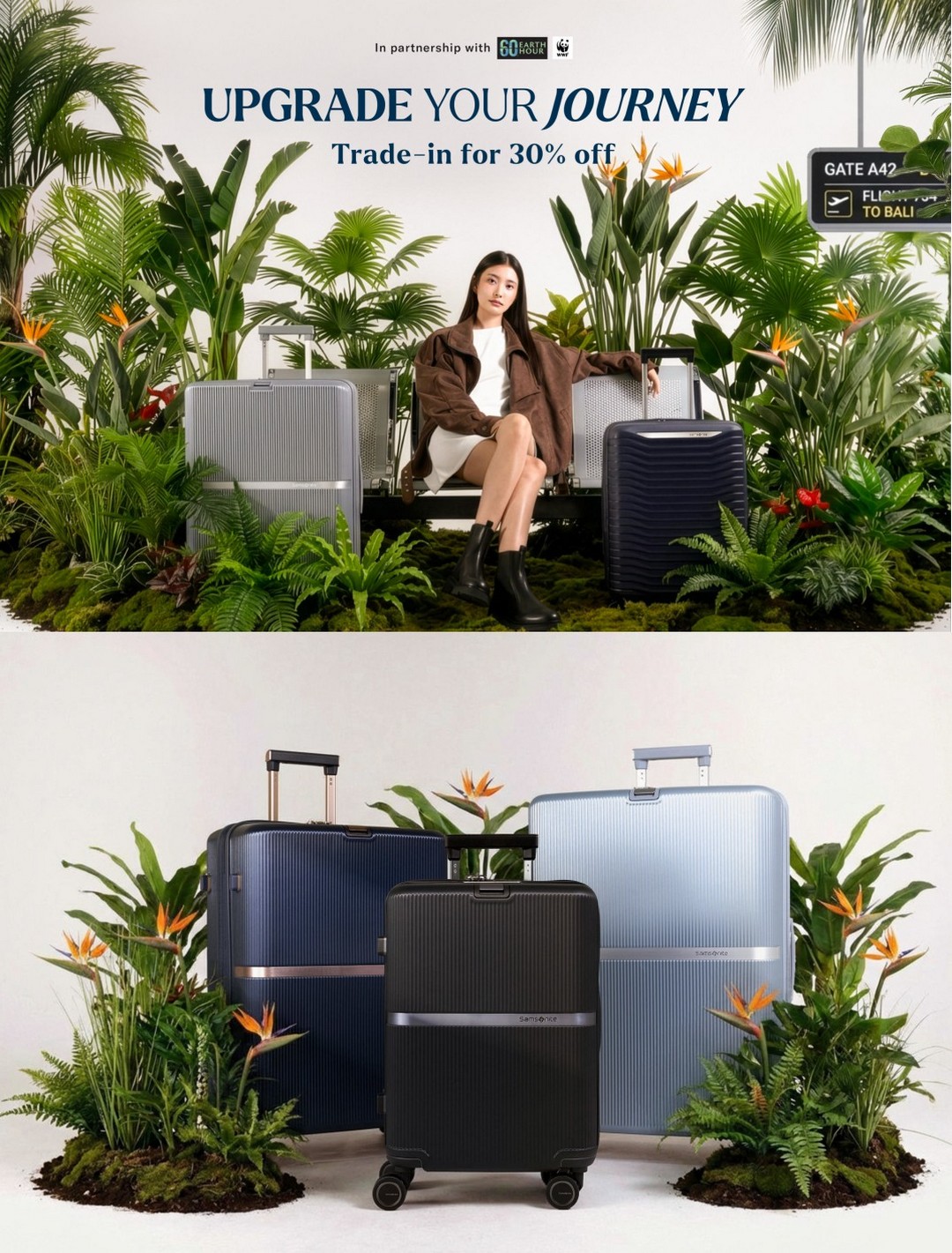 Samsonite-Luggage-Trade-In-Campaign 13 March-3 May 2026: Samsonite Luggage Trade-In Campaign: Get 30% Off Minter & Upscape™ Collections