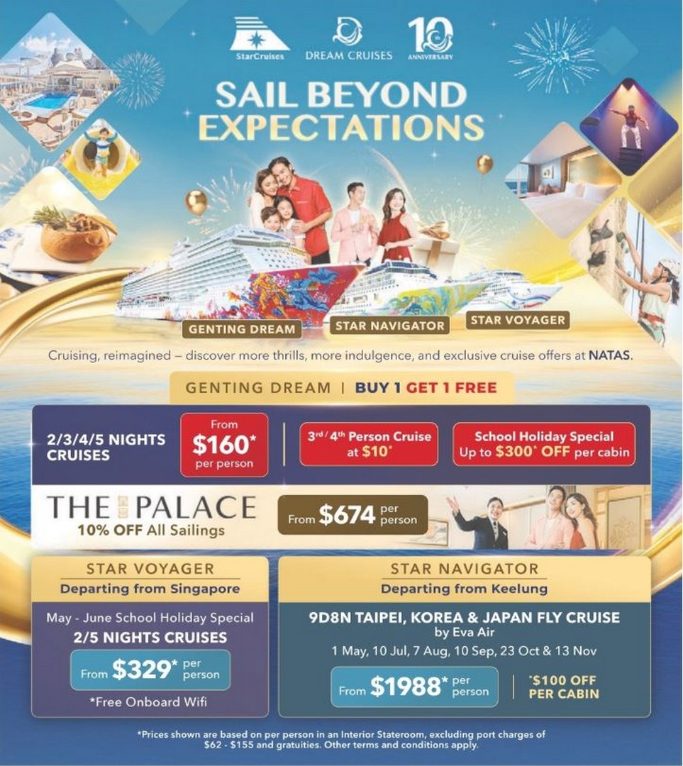 StarDream-Cruises-Buy-1-Get-1-FREE-Limited-Time-Cruise-Promotion 26–30 March 2026: StarDream Cruises: Buy 1 Get 1 FREE Limited-Time Cruise Promotion from $160