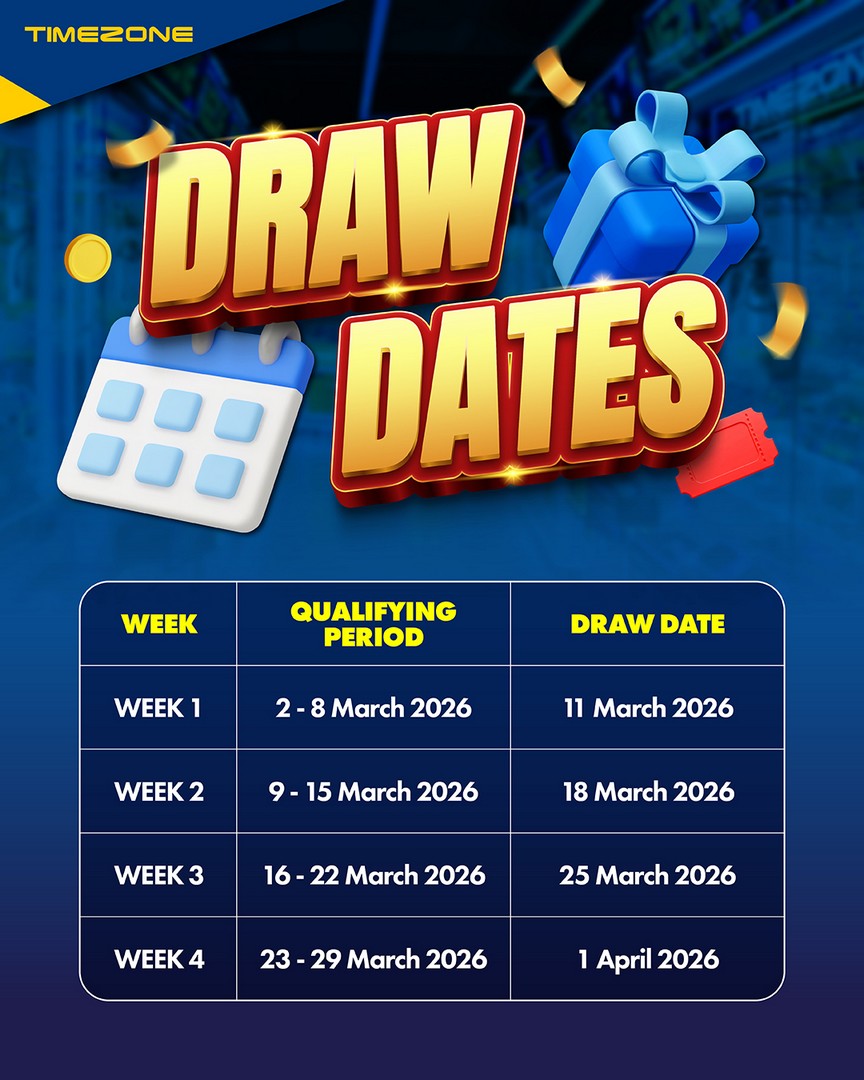 Timezone-Singapore-Lucky-8-–-Play-More-Win-More-Promotion-4 2-29 March 2026: Timezone Singapore: Lucky 8 – Play More, Win More Promotion: Weekly Draws and Shopping Vouchers