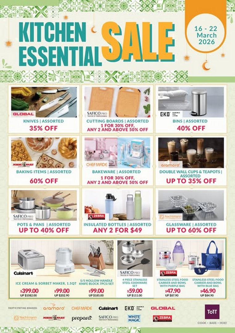 ToTT-Kitchenware-School-Holiday-Kitchen-Essentials-Sale-1 16-22 March 2026: ToTT Kitchenware: School Holiday Kitchen Essentials Sale with Up to 60% OFF
