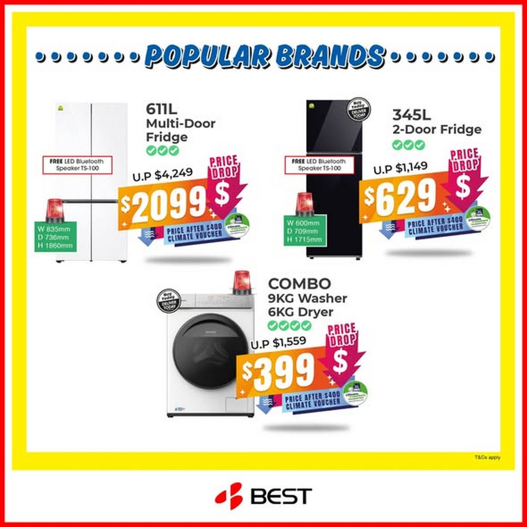 BEST-Denki-Singapore-Emergency-Clearance-Sale-1 2-13 April 2026: BEST Denki Singapore: Emergency Clearance Sale on Fridges & Washers