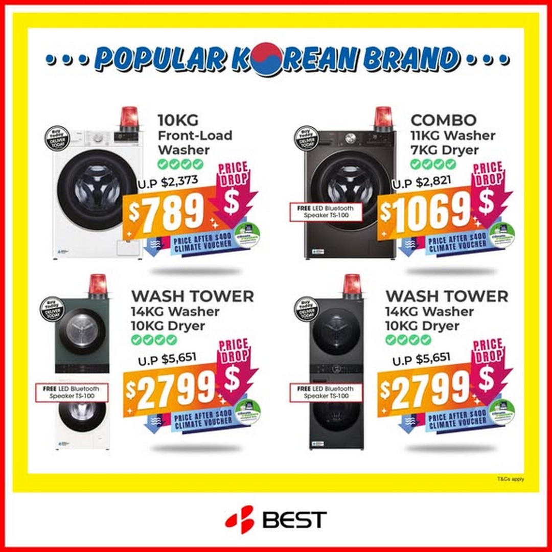 BEST-Denki-Singapore-Emergency-Clearance-Sale-3 2-13 April 2026: BEST Denki Singapore: Emergency Clearance Sale on Fridges & Washers