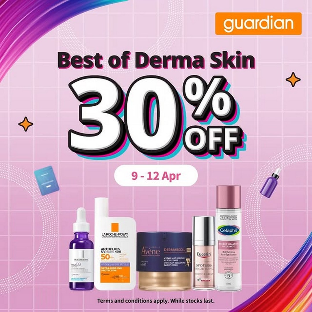 Guardian-Up-to-30-Off-Derma-Sensitive-Skin-Essentials-Promotion 9-12 April 2026: Guardian: Up to 30% Off Derma & Sensitive Skin Essentials Promotion