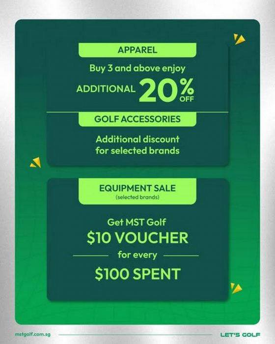27 April–3 May 2026: MST Golf Singapore Suntec City Sale, Promotion ...