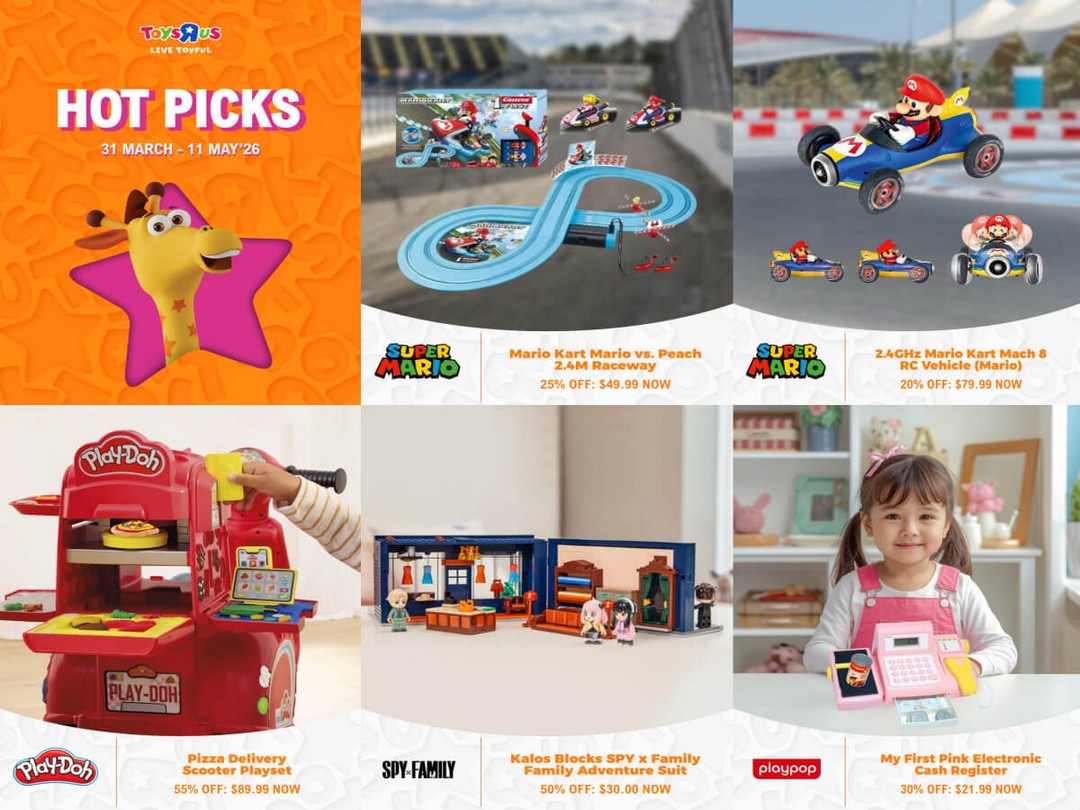 Toys-R-Us-April-Hot-Picks-Up-to-50-Off-Sale 31 March–11 May 2026: Toys R Us April Hot Picks Up to 50% Off Sale Event in Singapore – Massive Toy Discounts Across Stores