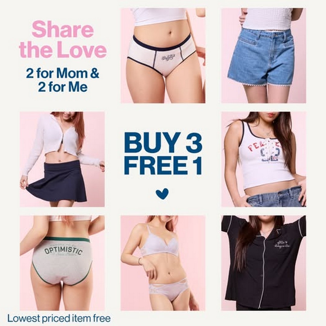 6IXTY8IGHT-Singapore-Mothers-Day-Promotion 8 May 2026 onwards: 6IXTY8IGHT Singapore Mother’s Day Promotion – Buy 3 Free 1 Storewide Deal on Bras, Panties, Apparel and Homewear