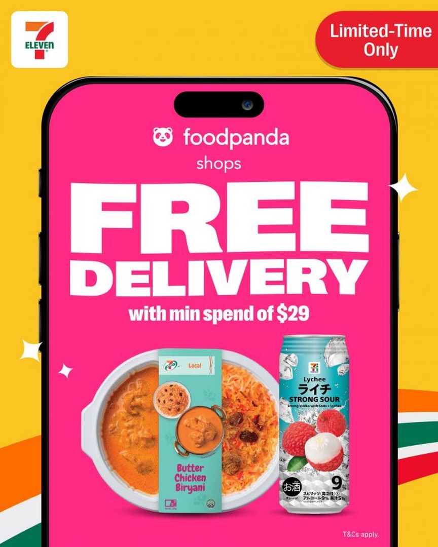 7-Eleven-x-foodpanda-Shops-FREE-Delivery-Promotio 11-17 May 2026: 7-Eleven x foodpanda Shops FREE Delivery Promotion with $29 Minimum Spend Across Singapore