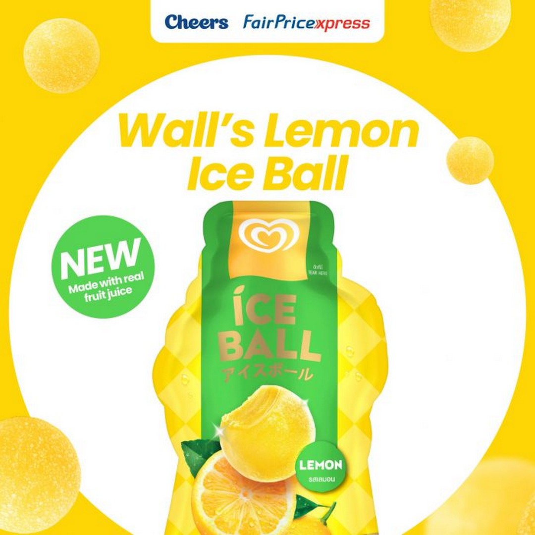 Cheers-and-FairPrice-Xpress-Singapore-Launch-Walls-Lemon-Ice-Balls-Promotion 20 May 2026 onwards: Cheers and FairPrice Xpress Singapore Launch Wall’s Lemon Ice Balls Promotion – New Real Fruit Juice Frozen Treat to Cool Down Hot Days