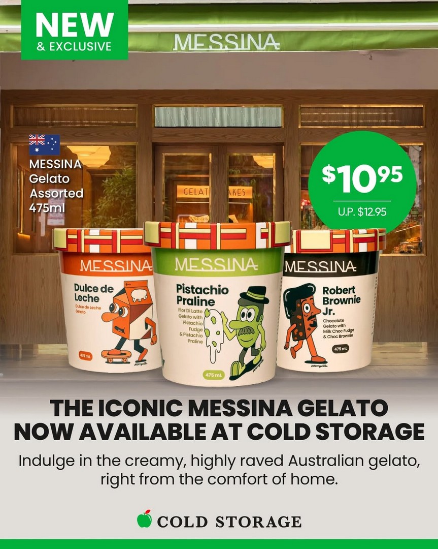 Cold-Storage-Singapore-x-Messina-Gelato-Promotion 16–20 May 2026: Cold Storage Singapore x Messina Gelato Promotion, Iconic Premium Gelato at $10.95 Limited-Time Sale Deal