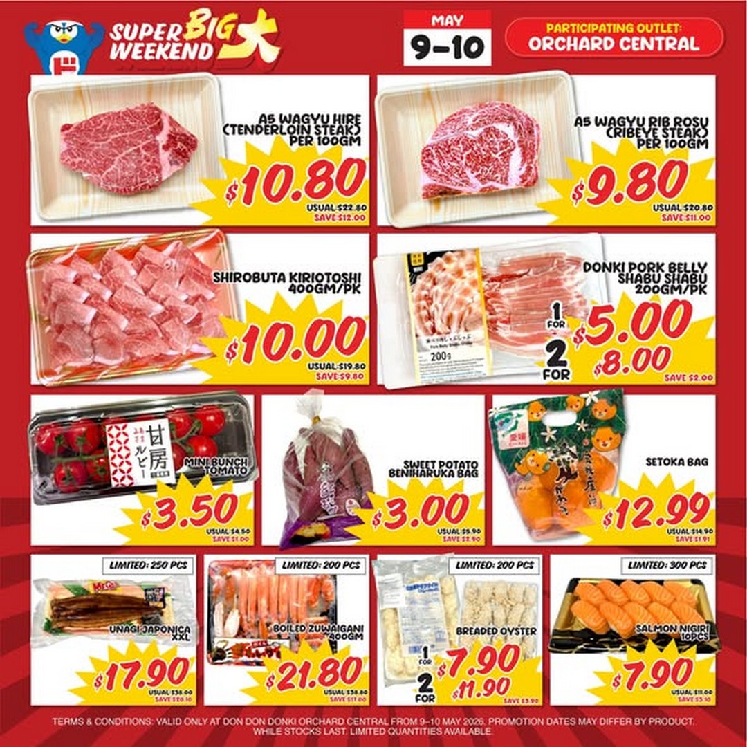 DON-DON-DONKI-Singapore-Super-Big-Weekend-Sale-2 9–10 May 2026: DON DON DONKI Singapore: Super Big Weekend Sale Event with Japanese Food Deals, Wagyu Specials and In-Store Experiences at Orchard Central
