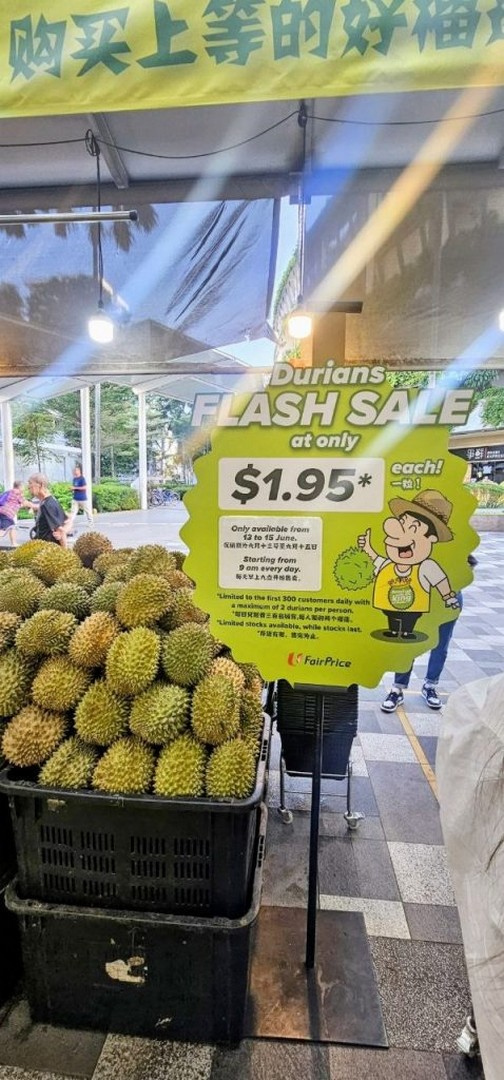 FairPrice-Group-1.95-Durian-Flash-Sale-Campaign-Limited-Weekend-Promotion-1 22 May–7 June 2026: FairPrice Group, $1.95 Durian Flash Sale Campaign, Limited Weekend Promotion Across Selected Stores in Singapore