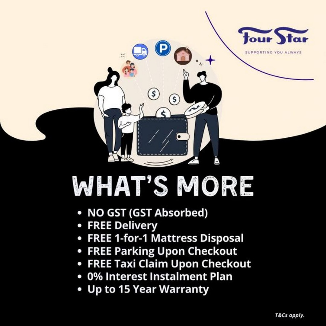Four-Star-Pre-Renovation-Clearance-Sale-Promotion-at-Kallang-Flagship-Stor-9 20-24 May 2026: Four Star Pre-Renovation Clearance Sale Promotion at Kallang Flagship Store – Up to 90% Off Mattresses, Sofas, Recliners and Furniture Deals in Singapore